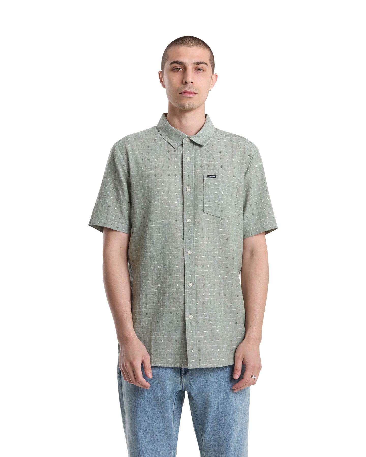 Volcom Bankstone II Shirt - Brown Olive - -