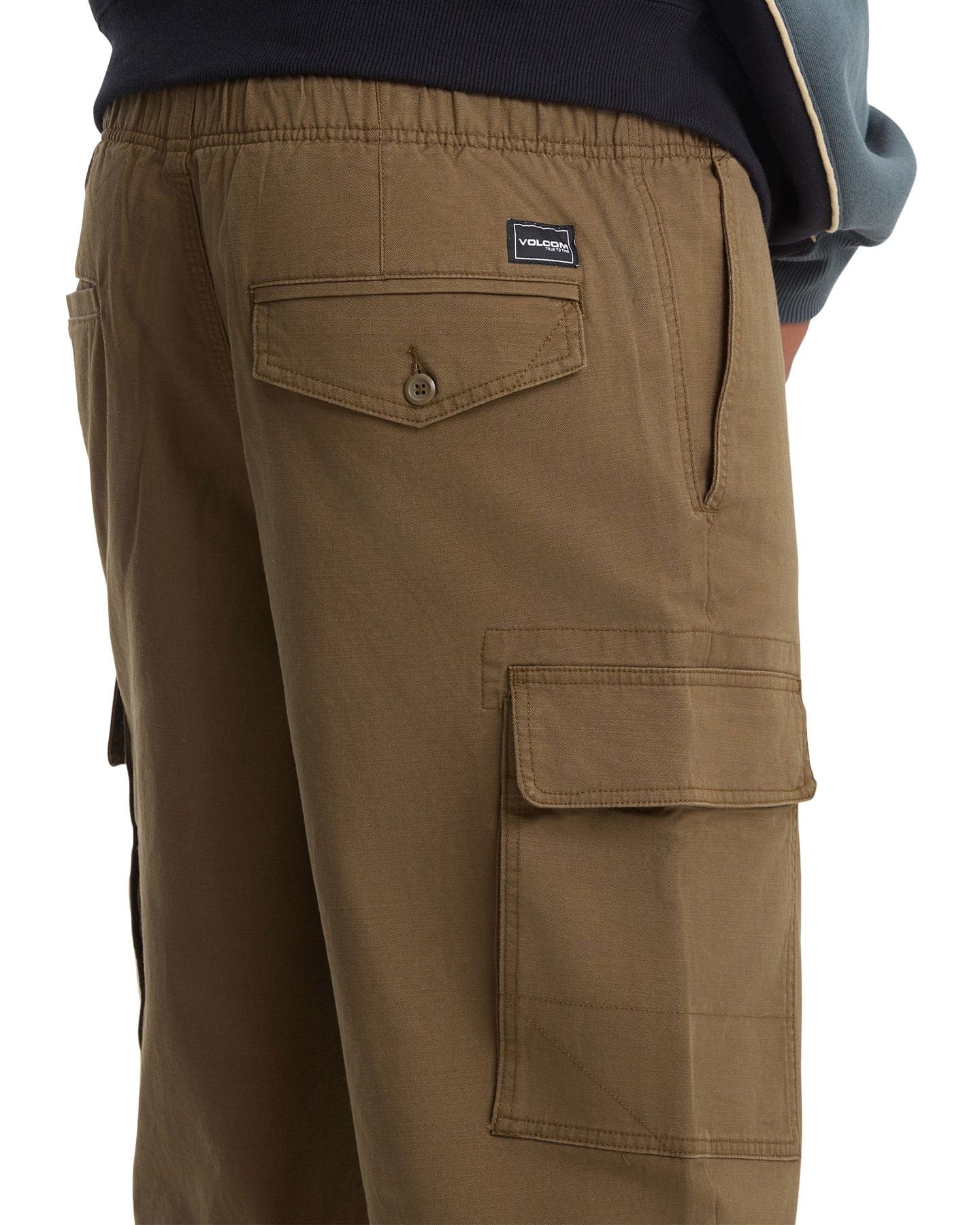 Volcom Billow Tapered EW Cargo Pants - Sage Leaf - -