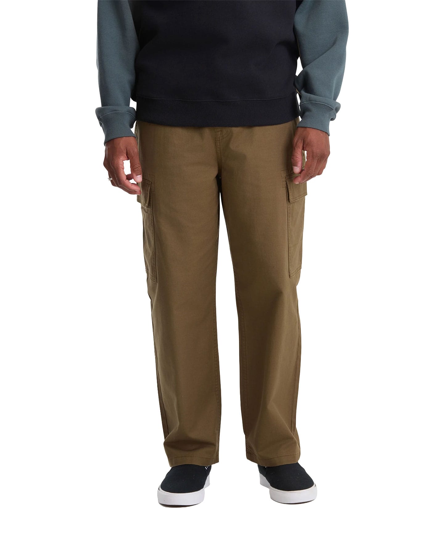Volcom Billow Tapered EW Cargo Pants - Sage Leaf - -