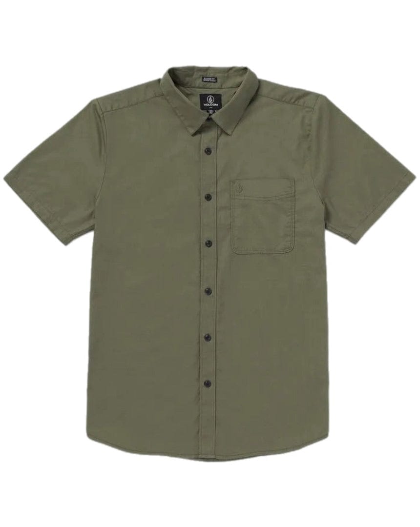 Volcom Date Knight Button Up - Wintermoss - A0412305 - 196134850274