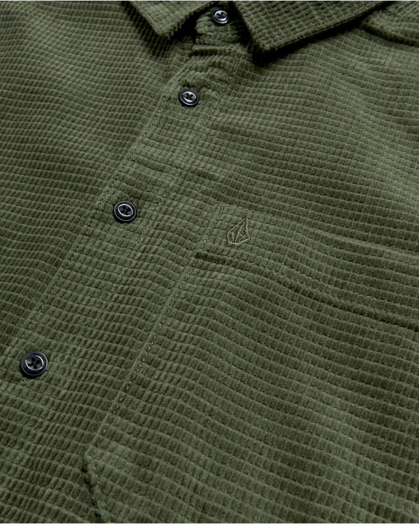 Volcom Fostered Shirt - Dark Olive - -