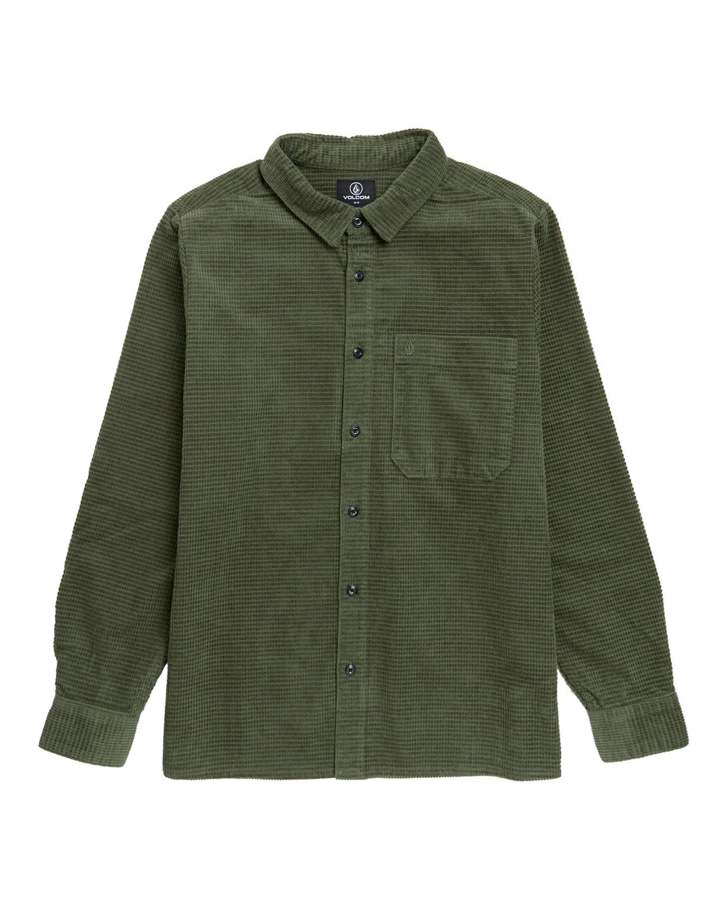 Volcom Fostered Shirt - Dark Olive - -