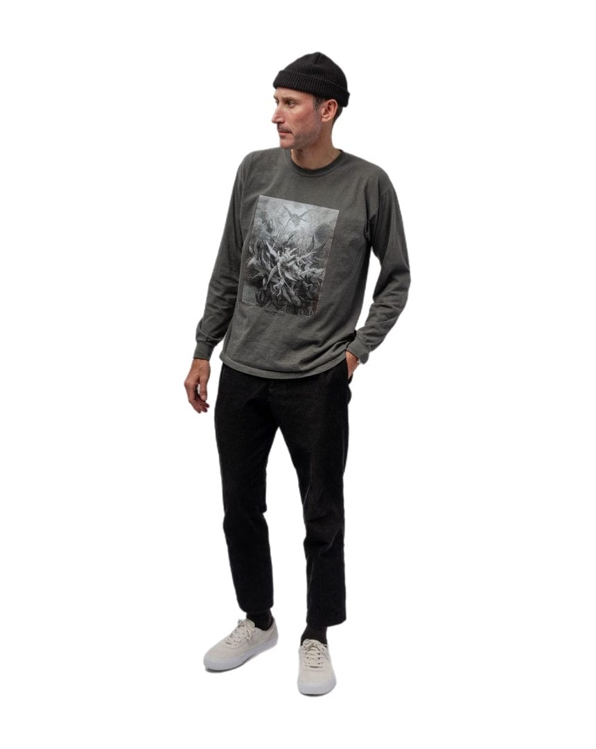 War Saw Paradise Lost Longsleeve Tee - Dark Grey - -