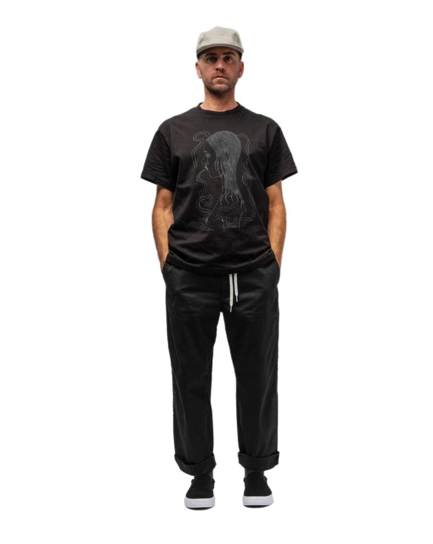 War Saw Templeton Profile Tee - Black - -