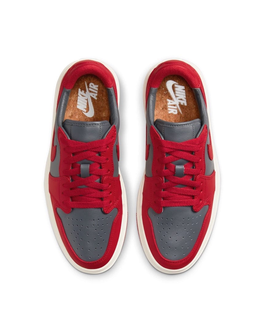 Women's Jordan 1 Elevate Low - Dark Grey / Varsity Red - -