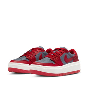 Women's Jordan 1 Elevate Low - Dark Grey / Varsity Red - -