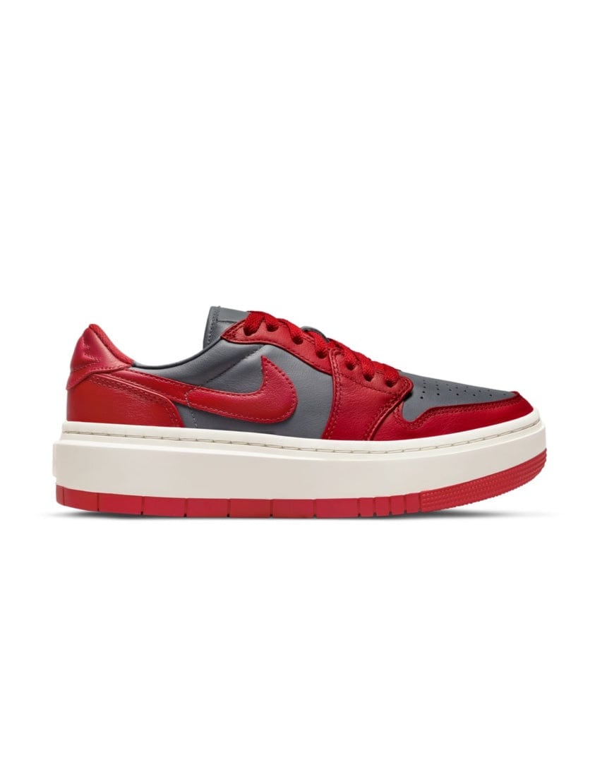 Women's Jordan 1 Elevate Low - Dark Grey / Varsity Red - DH7004 006 - 196149210568