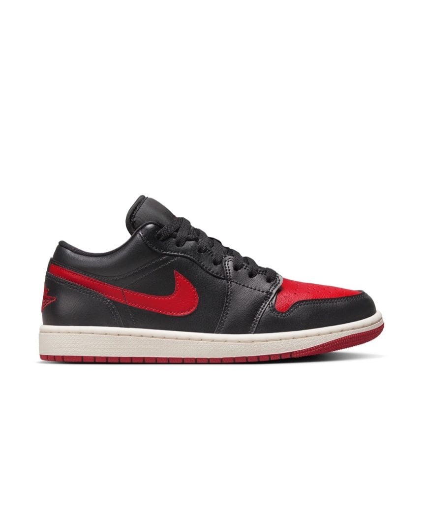 Women's Jordan 1 Low - Black / Gym Red - Sail - DC0774 061 - 196604364119