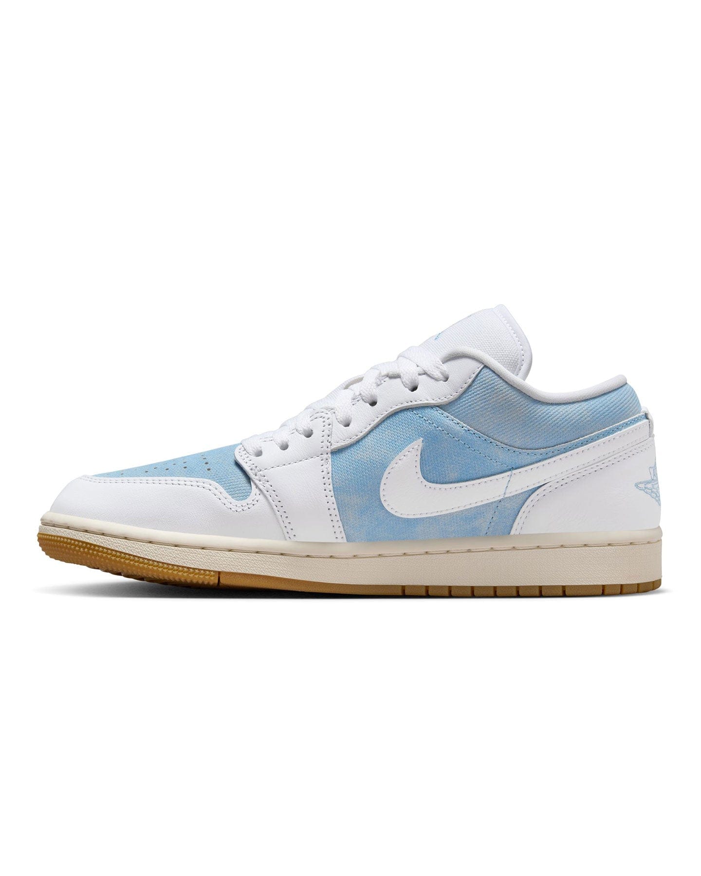 Women's Jordan 1 Low SE - White / Worn Blue - Sail - -
