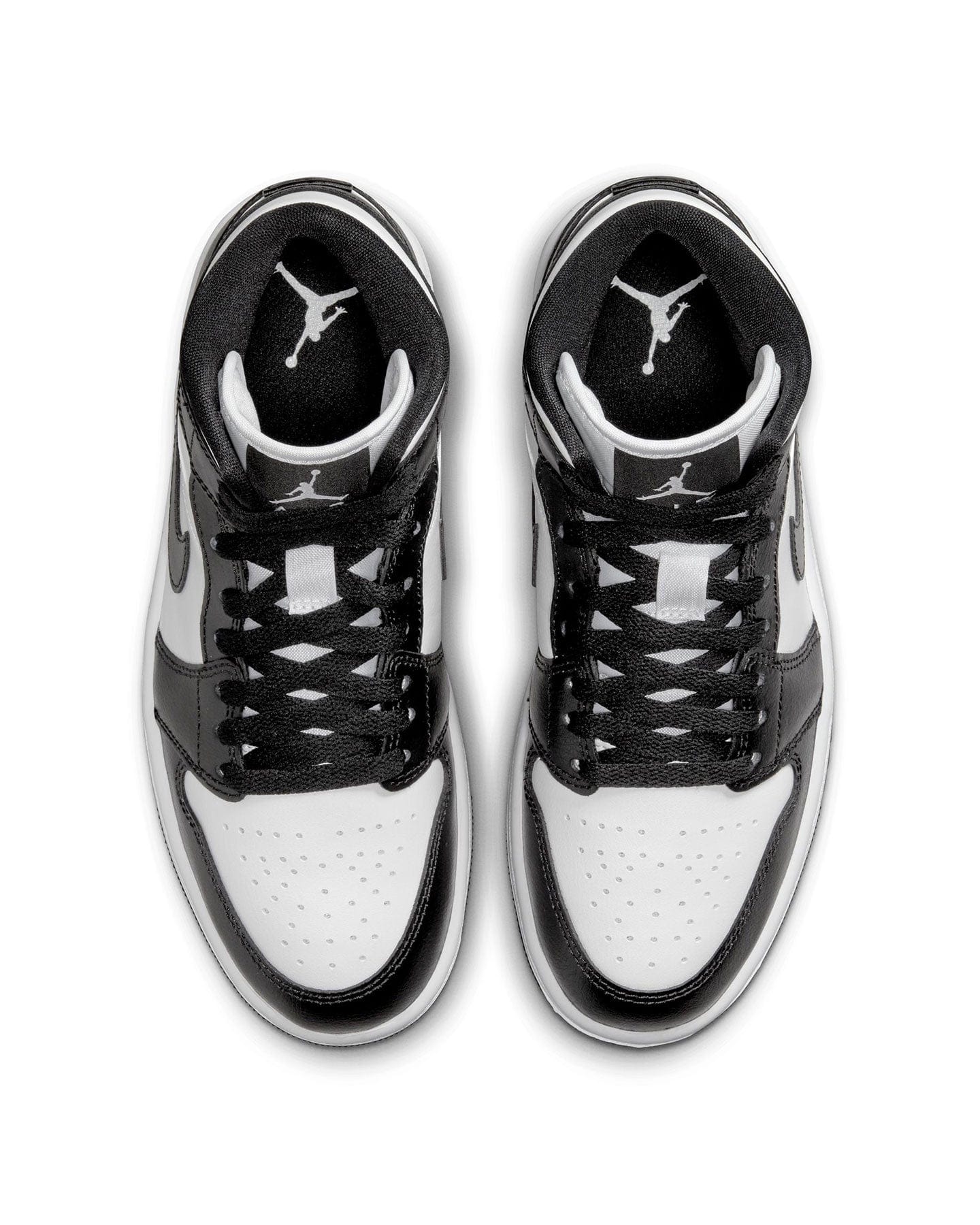 Women's Jordan 1 Mid - White / Black - White - -