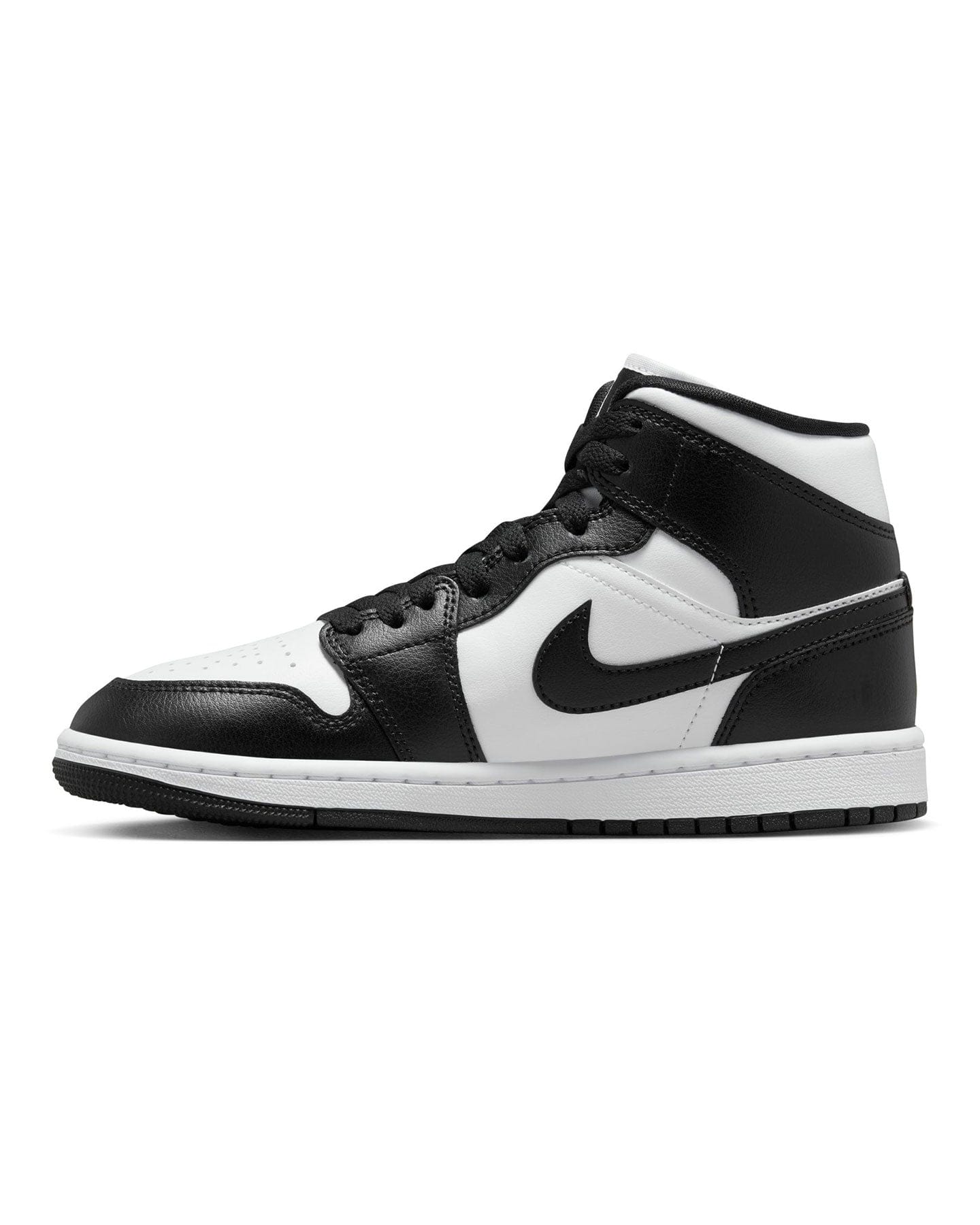 Women's Jordan 1 Mid - White / Black - White - -