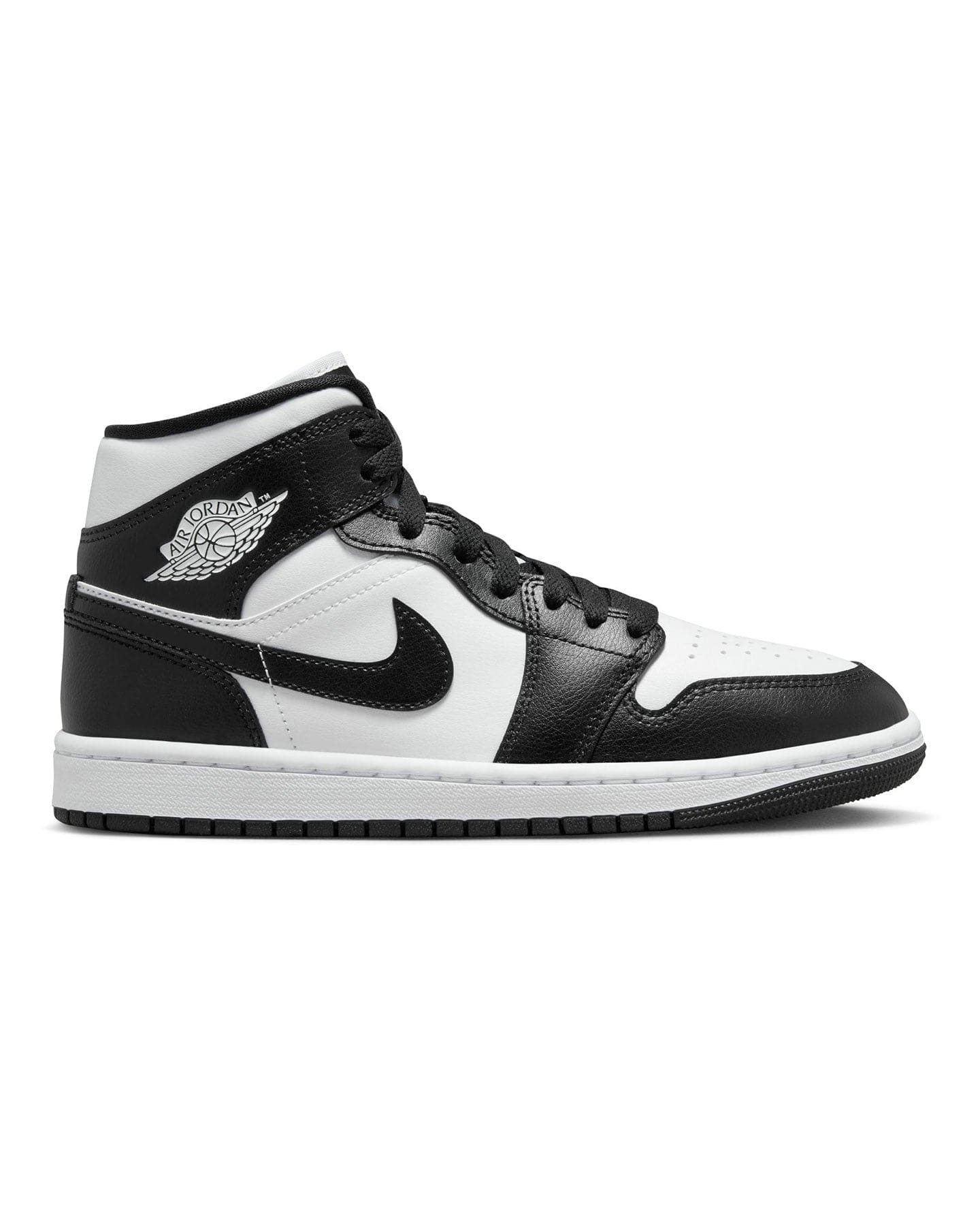 Women's Jordan 1 Mid - White / Black - White - -