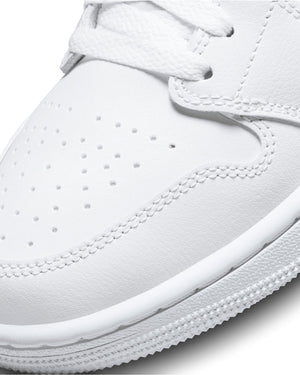 Women's Jordan 1 Mid - White / White - -