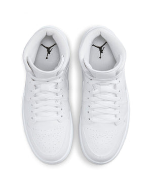 Women's Jordan 1 Mid - White / White - -
