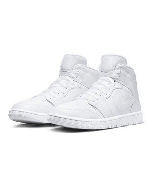 Women's Jordan 1 Mid - White / White - -
