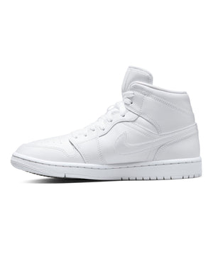 Women's Jordan 1 Mid - White / White - -