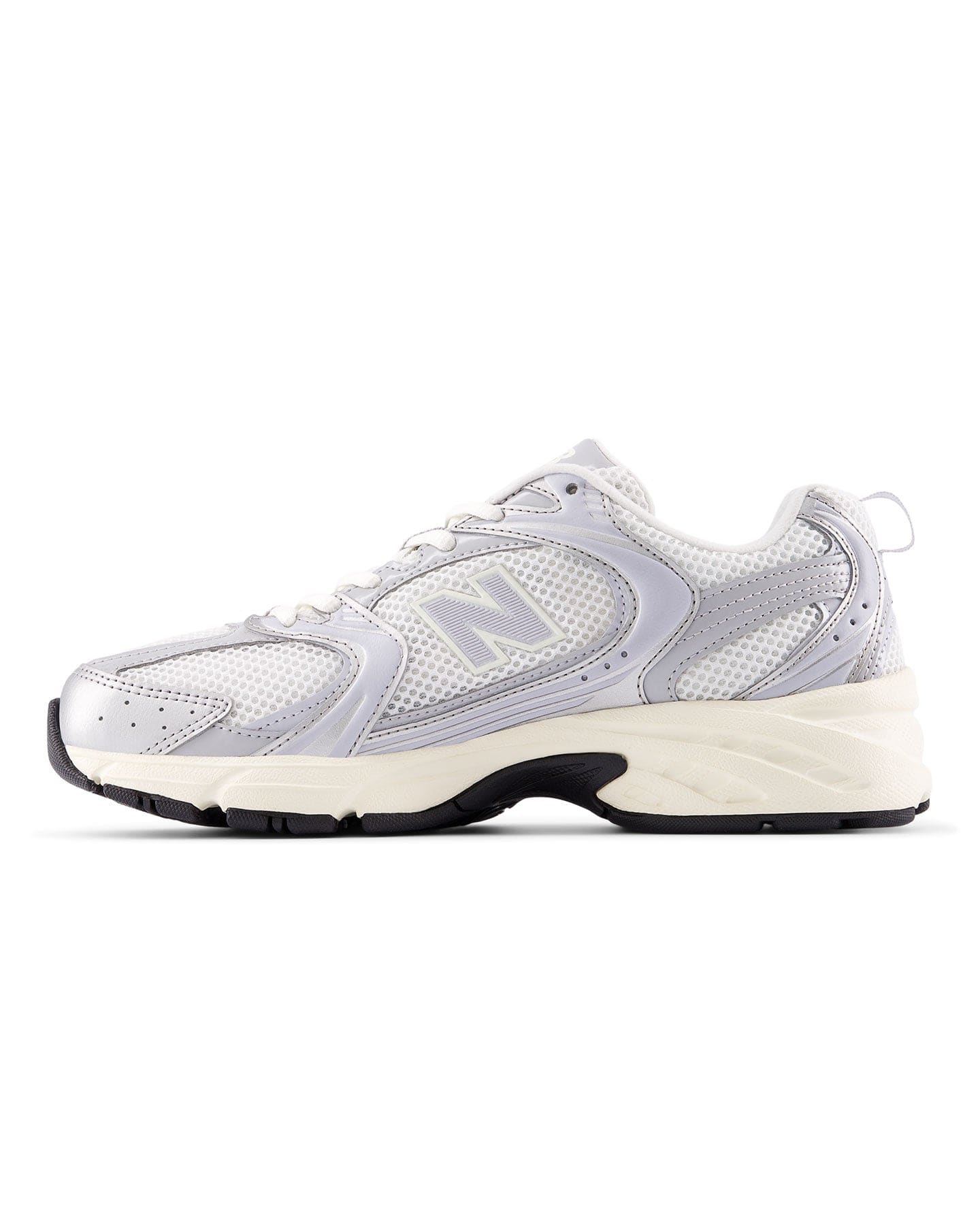Women's New Balance 530 - Silver Mettalic / Black Cement - U530ESA - 198686705859