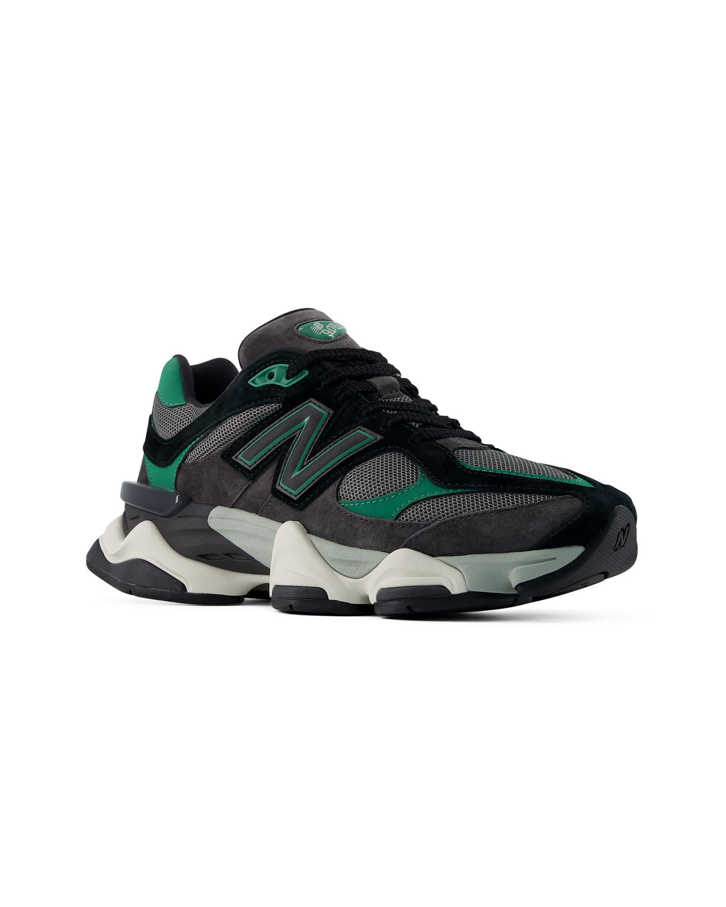 Women's New Balance 9060 - Black / Green - -