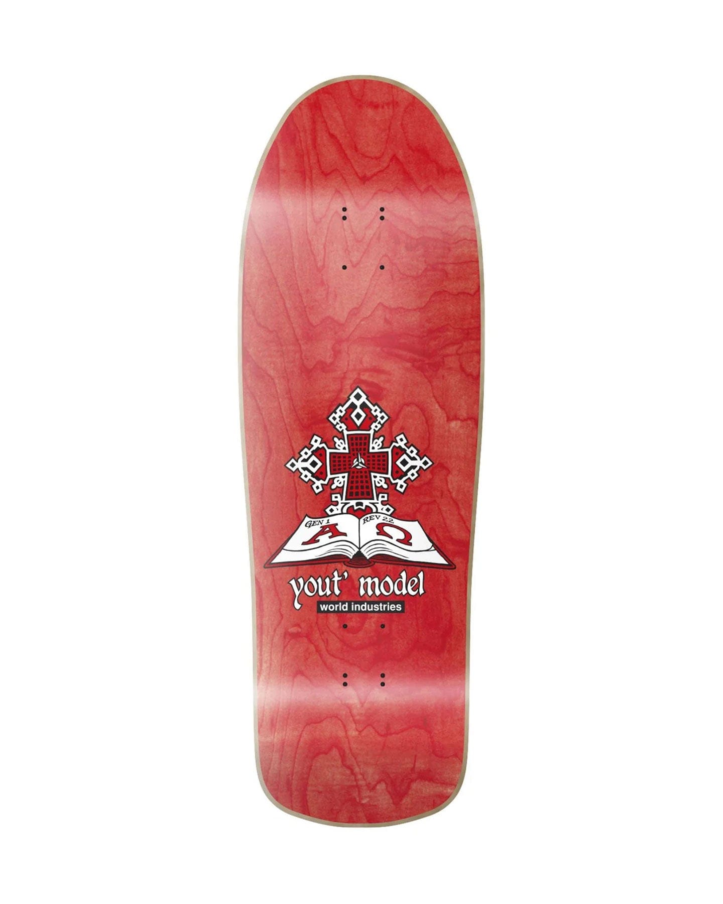 World Industries Jeff Hartsel Yout' Model Deck - 9.4375" - WLD510007-White-9.4375 - 810179485337