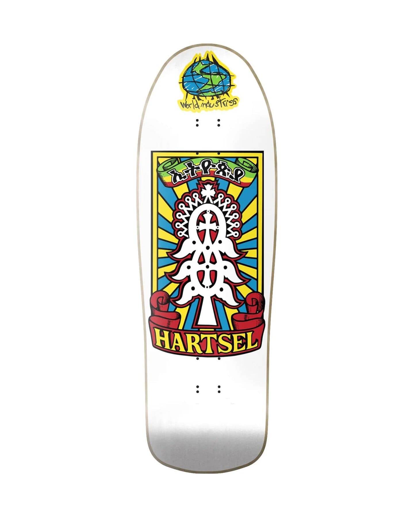 World Industries Jeff Hartsel Yout' Model Deck - 9.4375" - WLD510007-White-9.4375 - 810179485337