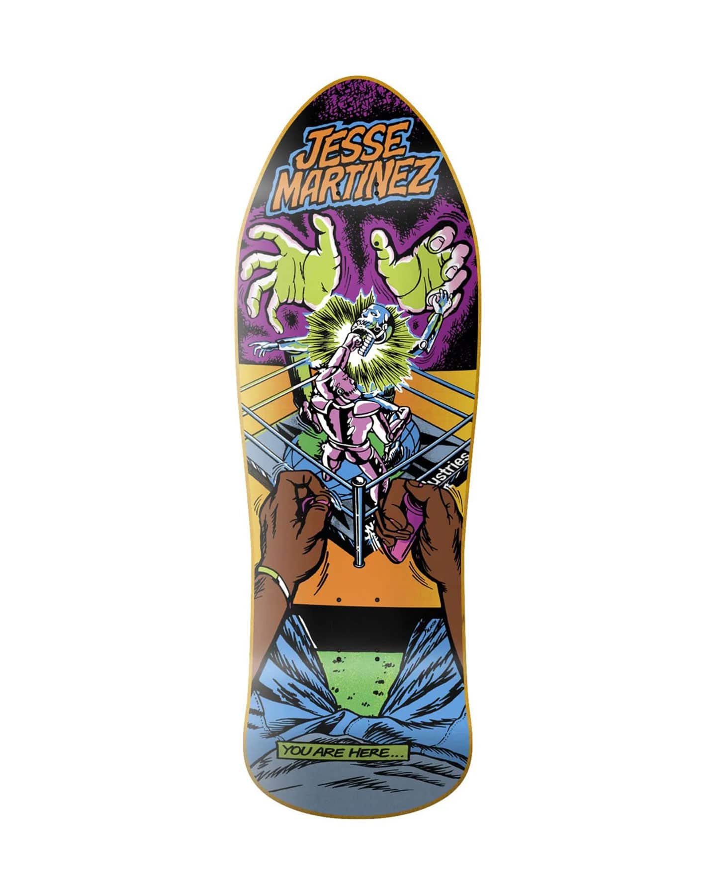 World Industries Jesse Martinez Rock Em' Sock Em' Deck - 10.126" - - 91077367
