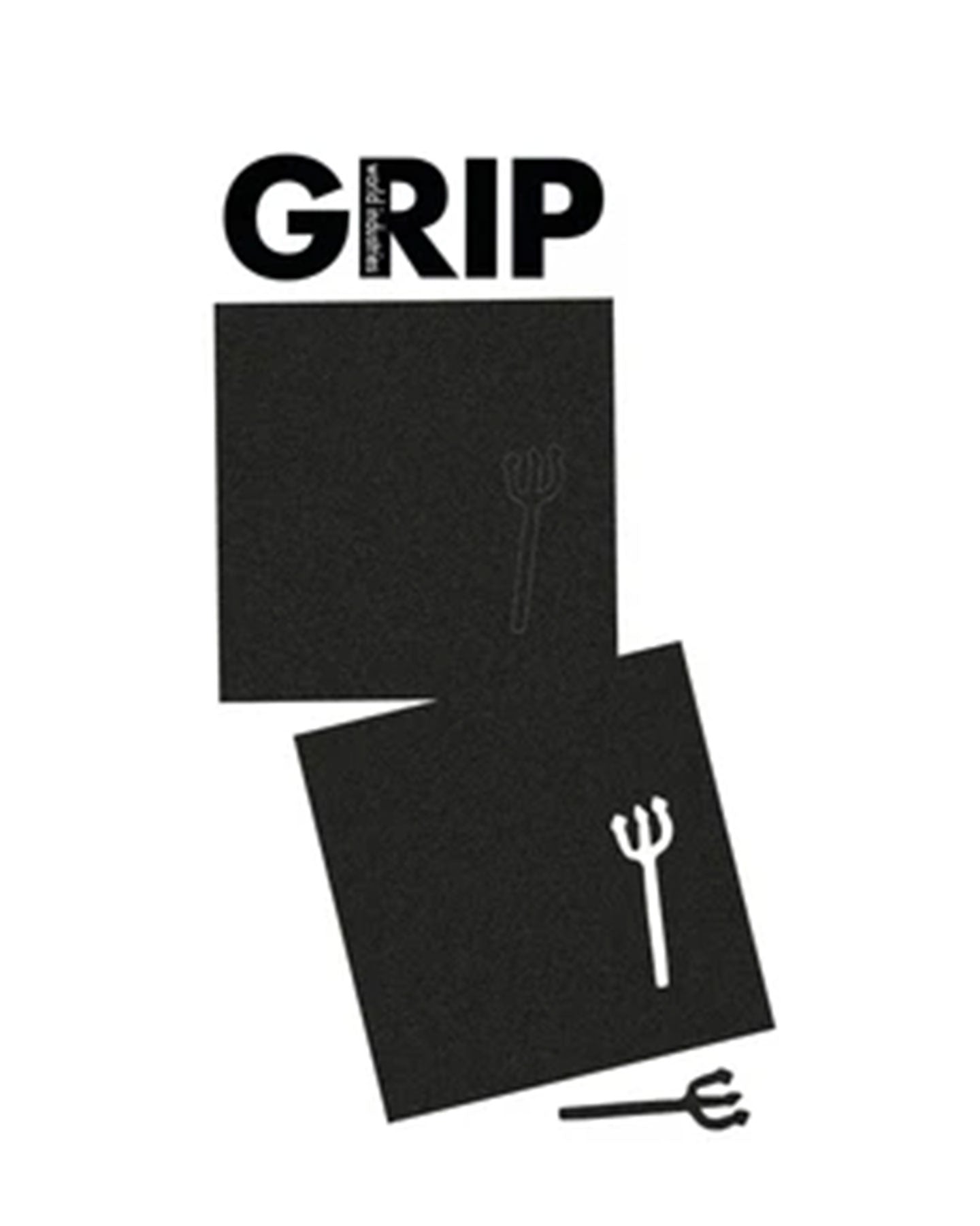 World Industries Pitchfork Die Cut Griptape Squares - WLD525001-Black-10x10 - 810179486549