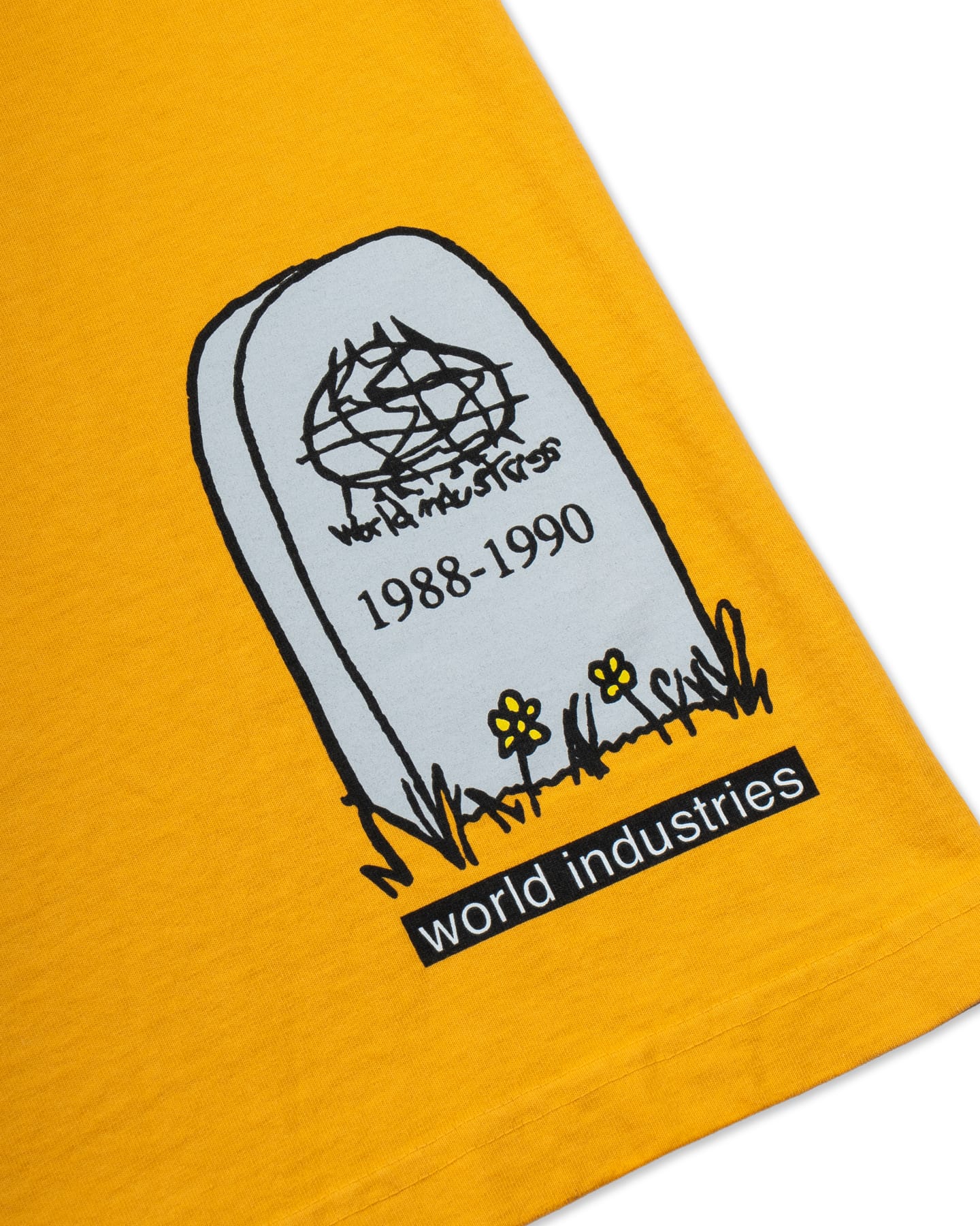 World Industries Skateboarding is Dead Tee - Golden Glow - -
