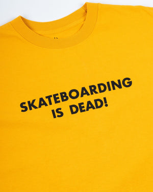 World Industries Skateboarding is Dead Tee - Golden Glow - -