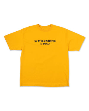 World Industries Skateboarding is Dead Tee - Golden Glow - -