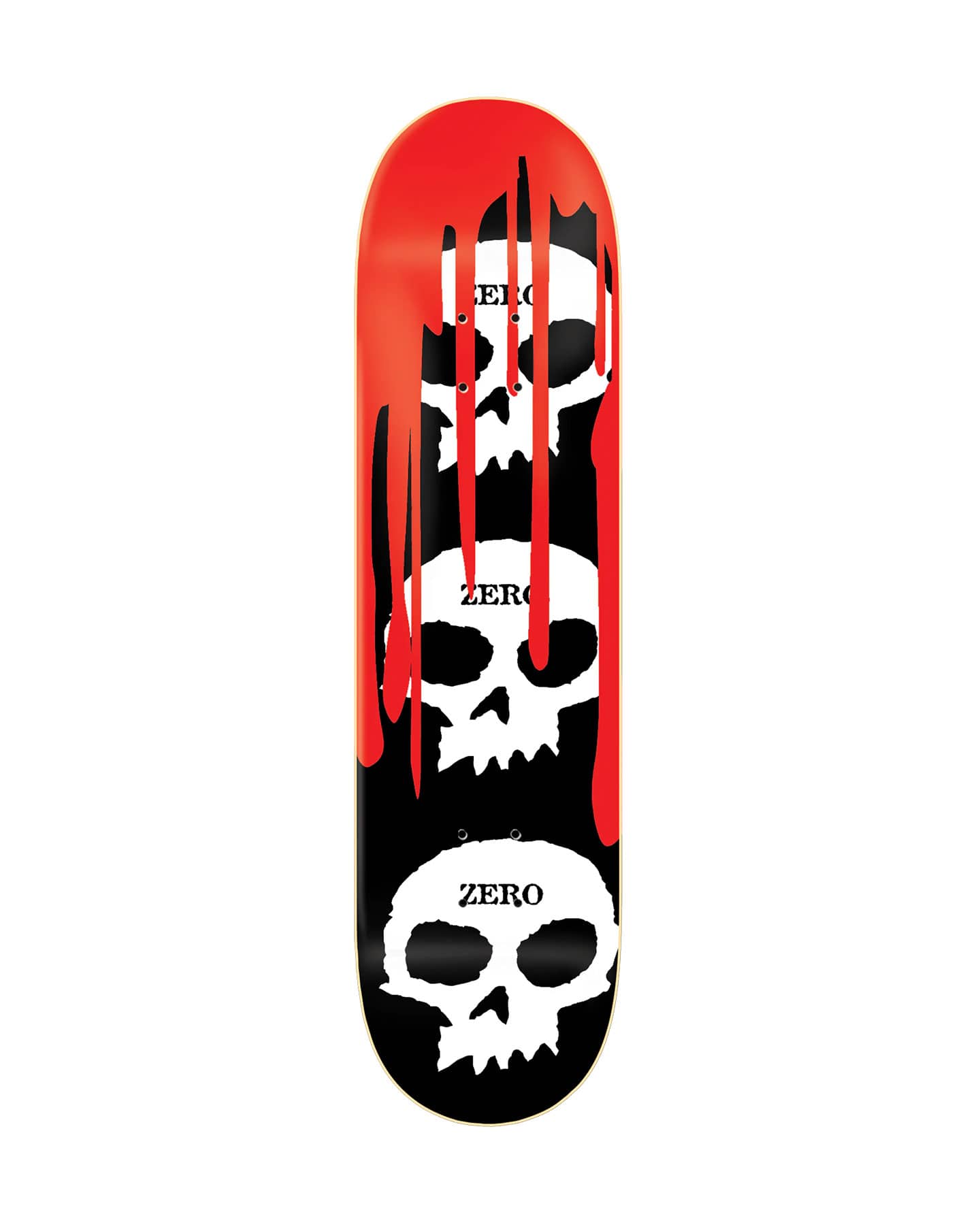 Zero Logo 3 Skull Blood Deck - 8.0" - 10243 - 81834487